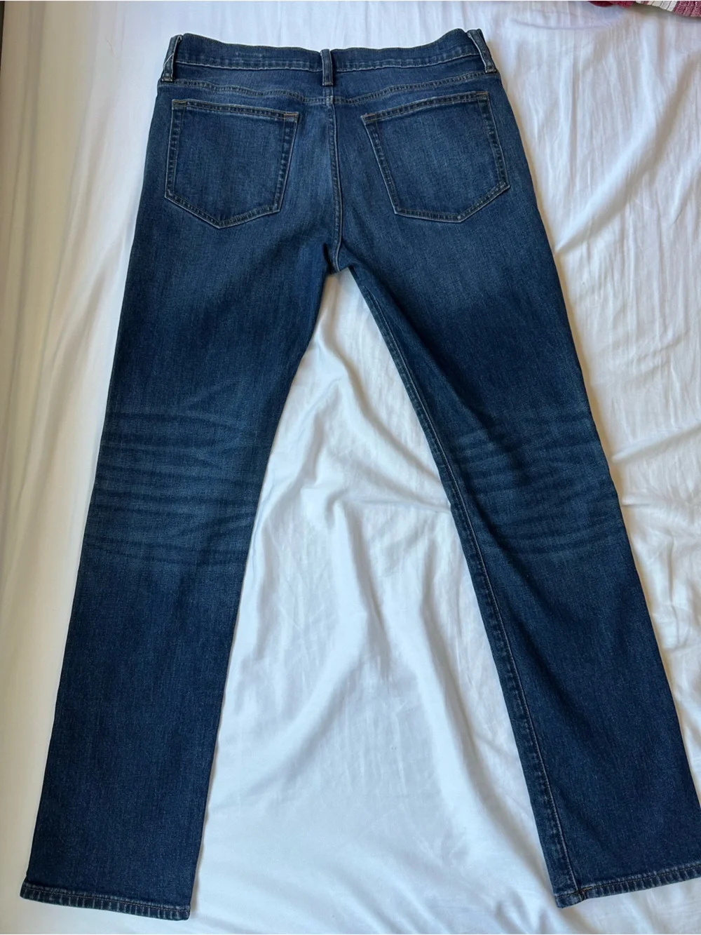 J. Crew Men's Slim Straight Dark Indigo Jeans